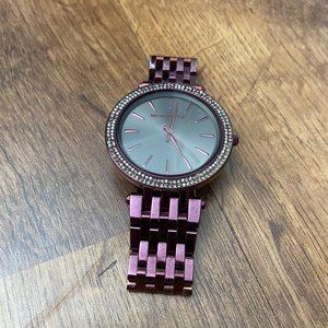 Michael Kors Women's MK3554 Darci Analog Display Quartz Purple Watch